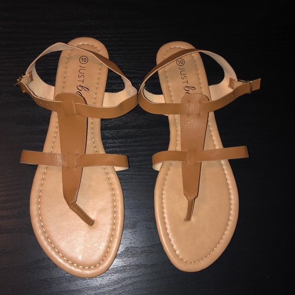 Cognac colored sandals - Picture 1 of 1